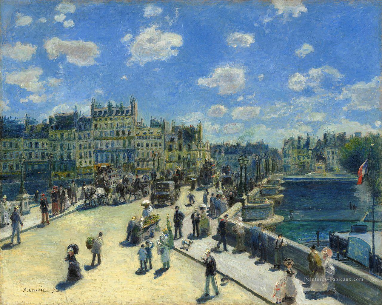 Auguste Renoir Pont Neuf Paris Peintures à l'huile